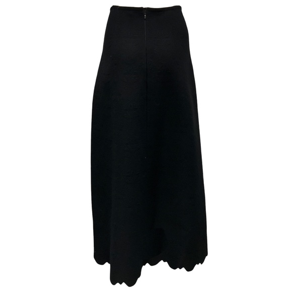ALAIA BLACK WOOL STRETCH KNIT MAXI SKIRT - Picture 3 of 4